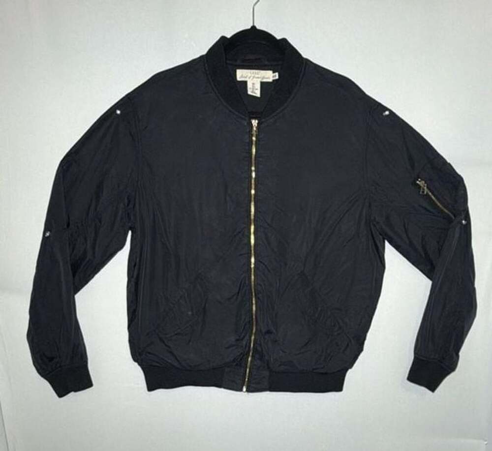 Men's H&M Black Bomber Jacket. Size L
